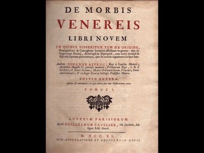 Jean ASTRUC De morbis venereis libri novem [...] Editio altera.
Auctior & emendatior,...