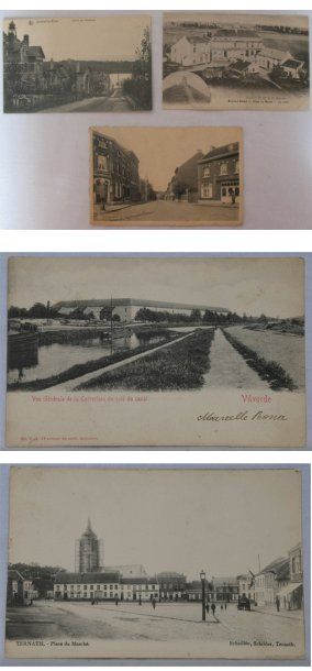 Brabant Wallon & Flamand Environ 230 cartes postales, époques diverses