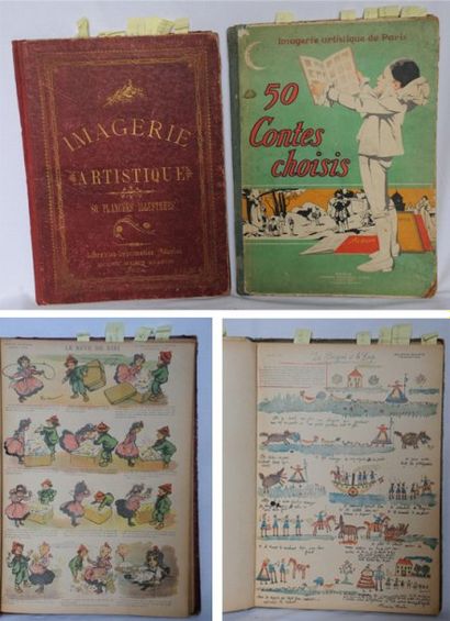 null Imagerie artistique. 50 contes choisis. Paris, L. Martinet, s. d. In-folio,...