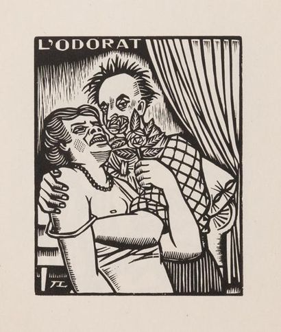 LEBEDEFF 
Jean LEBEDEFF (BOGORODSK (RUSSIE), 1884 - NÎMES, 1972) - Les cinq sens....
