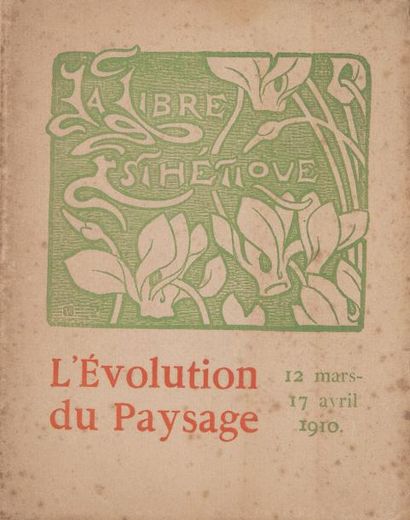 null 
LA LIBRE ESTHÉTIQUE. L'Évolution du paysage. 12 Mars - 17 Avril 1910.
(Bruxelles,...