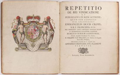 null 
Antonius Bernardus Josephus FLAMENT - Repetitio de rei vindicatione et publiciana...