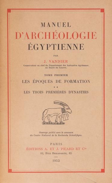 null 
Jacques VANDIER - Manuel d'archéologie égyptienne. Tome premier [- VI].
Paris,...