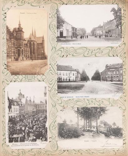 null 
BELGIQUE. Belle réunion de 730 cartes postales de Belgique anciennes et semi-modernes.
...