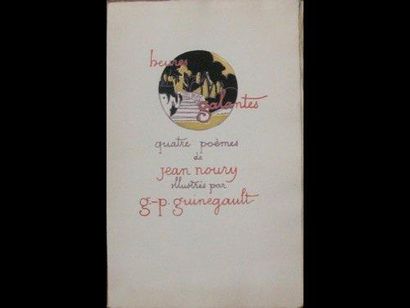 Jean NOURY Quatre poèmes illustrés par G.-P. GUIGNEGAULT. [Paris], (Galerie Lutétia),...