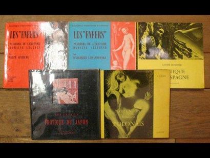 null «Bibliothèque internationale d'Érotologie». Ensemble 5 volumes de cette collection....