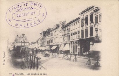 null 
MALINES (33) et Anvers (1). Ensemble 34 cartes postales, toutes avant 1914...