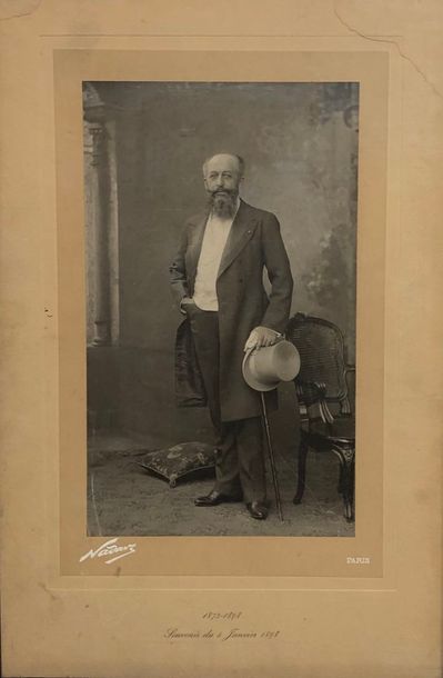 NADAR 
Gaspard-Félix TOURNACHON, dit NADAR - [Portrait]. 1873-1898. Souvenir du 4...