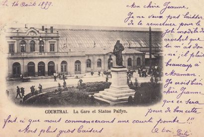 null 
COURTRAI. Ensemble 49 cartes postales, la majorité avant 1914.

