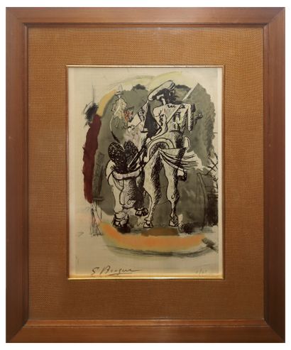 Georges Braque Georges Braque (French 1882-1963) - Don chisciotte multiple Signed... Gazette Drouot