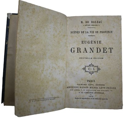 Honoré de Balzac Honoré de Balzac (français 1799-1850) - Eugénie Grandet, 1876 Paris,... Gazette Drouot