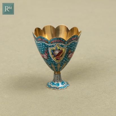 ZARF EN OR EMAILLÉ 
SWISS FOR THE OTTOMAN MARKET, 19th CENTURY









A gold cup...