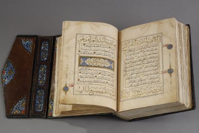 Rare Coran aux écritures juxtaposées