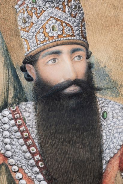 Portrait de Fath'Ali Shah Qajar Iran, Qajar art, 19th century



Ink and watercolor...