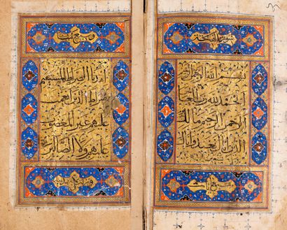 Grand Coran Iran, Safavid art, dated 1579-1580 
 
Arabic manuscript on paper. 266...