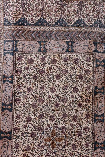 TENTURE (KALAMKAR) IRAN, QAJAR ART, 19th CENTURY

Polychrome-printed cotton, decorated...