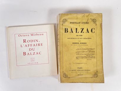  Edmond Werdet, Portrait intime de Balzac, sa vie, son humeur et son caractère.
Paris,... Gazette Drouot