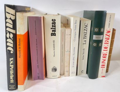  Lot de 11 ouvrages biographiques sur Balzac.
V.S. Pritchett, Balzac. London, Chatto... Gazette Drouot