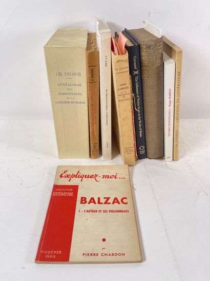  Lot de 9 études sur Balzac : 
Barny, Etudes textuelles 3. Volume 63, 1993, 5 textes... Gazette Drouot