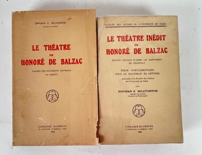  Douchan Z. Milatchitch, Deux ouvrages sur Balzac et le théâtre.
Le Théâtre de Honoré... Gazette Drouot