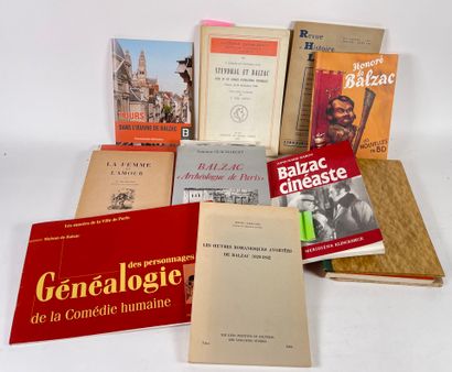  Lot de 12 volumes : 
Serval, Autour d'un roman de Balzac : les Chouans. Paris, conard,... Gazette Drouot