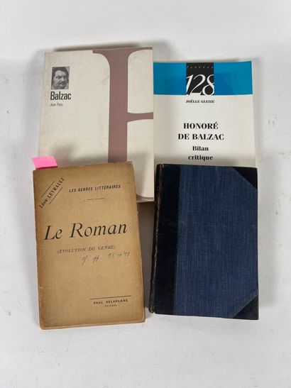  Lot de 4 études sur Balzac : 
Jean Paris, Balzac. Paris, Balland, 1986, 356p, broché.
Léon... Gazette Drouot
