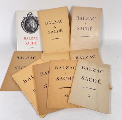  Balzac à Saché.
Association des amis de Saché, puis Société Honoré de Balzac de... Gazette Drouot