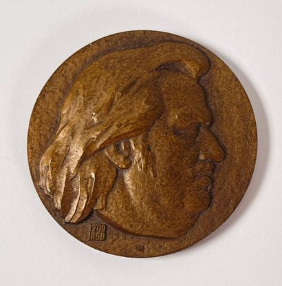  Alexey Alekseevich Korolyuk (Russie).
Honoré de Balzac.
Médaille en bronze, diamètre... Gazette Drouot