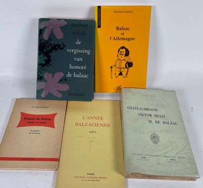  Lot de 6 ouvrages biographiques :
Michel Folman, Honoré de Balzac, moine et amant.... Gazette Drouot