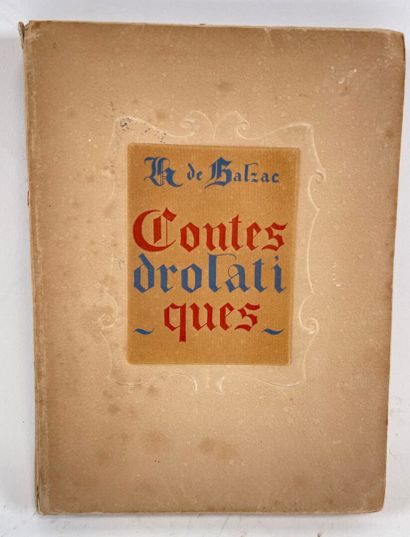  Honoré de Balzac, Les Contes drolatiques.
Les bibliophiles de la Basoche, sd. In-8.... Gazette Drouot