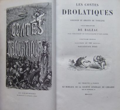  Honoré de Balzac, Les contes drolatiques.
Paris, Société générale de librairie,... Gazette Drouot
