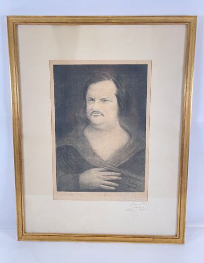  Henry de Groux.
Honoré de Balzac.
A vue : 43*29cm.
Lithographie, Tirage qui semble... Gazette Drouot
