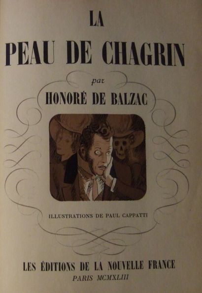  Honoré de Balzac, La Peau de Chagrin. 
Paris, Editions de la Nouvelle France, 1943.... Gazette Drouot