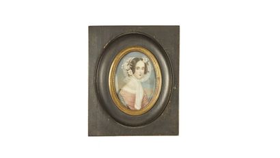 null Ecole Française du XIXe siècle : 


Portrait de femme à la coiffe en dentelle...