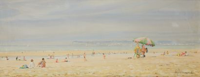 null Modern School 


Beach of Trouville


Oil on canvas signed lower right 


21,5...