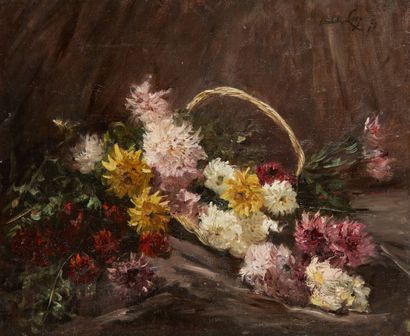 null 19th century French school, Michel LEVY 


Still life with the Dalhias 


Oil...