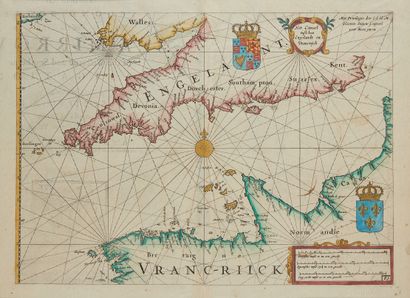 null BLAEU, G. Het Canael tuschen Engelandt en Vrancreick. Amsterdam, 1608-1635....