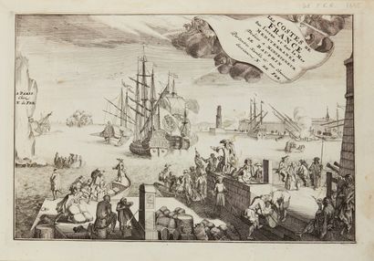 null FER, N. de. (Côtes de Bretagne). Paris, 1695. Noir et blanc. 12 cartes dont...