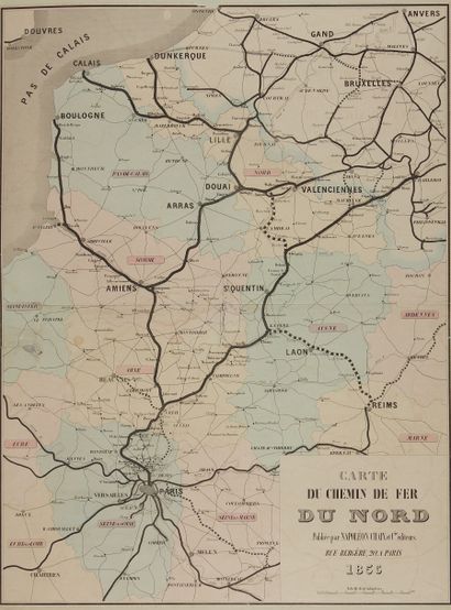 null STATE-MAJOR. Map of the line from Nantes to Lorient and Chateaulin with a branch...