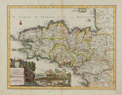 null SALMON, Th. Governo della Bretagna. Venice, 1725-1754. Col. Good copies, the...