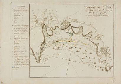 null LEROUGE, G.L. / RASPE, G. N. Combat de St. Cast a 4 Lieues de St. Malo du 11....