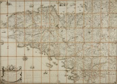 null OGÉE. Geometric Map of the Province of Brittany. Paris, 1771. Black and white....