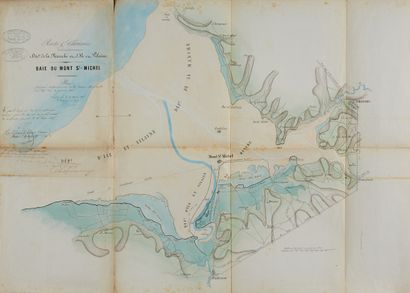 null BRIDGES--CHAUSSÉES. Bay of Mont St.-Michel. Saint Lo, March 10, 1855. Period...