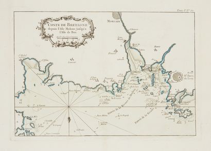 null BELLIN, J.N. Coste de Bretagne depuis l'isle de Molene…/ depuis les Sept Isles/...