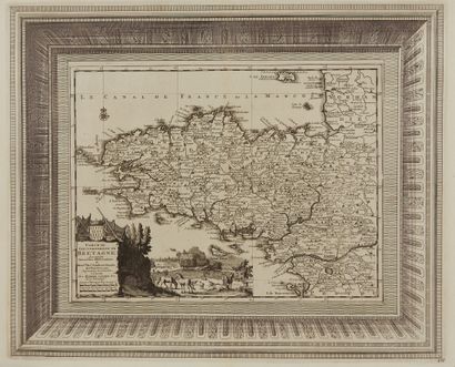 null AA, P. van der. Map of the Government of Brittany according to the new Observations....