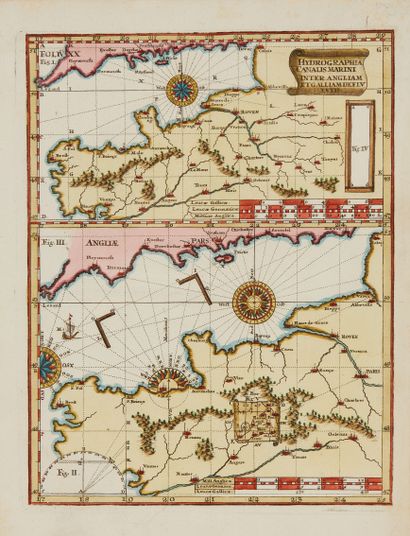 null DIVERS. Lot de cartes des départements bretons (petit format). XVIIIe et XIXe....