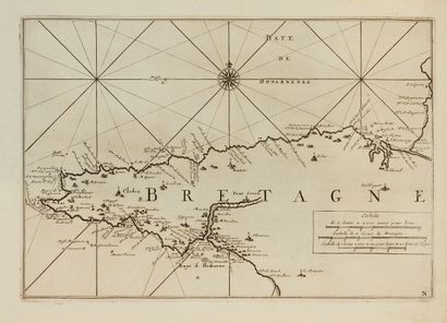 null FER, N. de. (Coasts of Brittany). Paris, 1695. Black and white. 12 maps including...