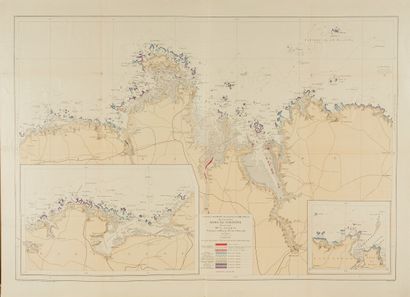 null MISCELLANEOUS. Map of the edible shell deposits of the Western coast of Finistère...