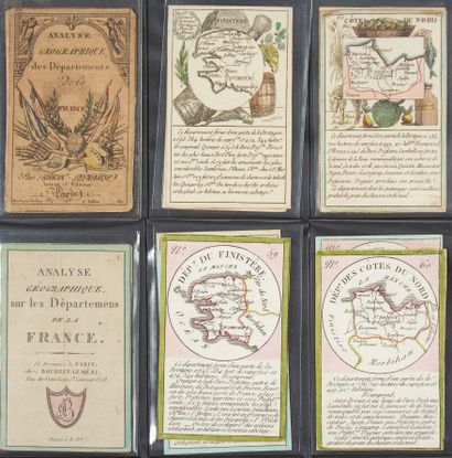 null PEDAGOGICAL GAME / PERROT. (Educational maps of the 5 Breton departments). Paris,...