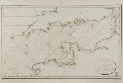 null BEAUTEMPS-BEAUPRÉ , C. F. Reduced map of La Manche. Paris, 1798-1802. Black...